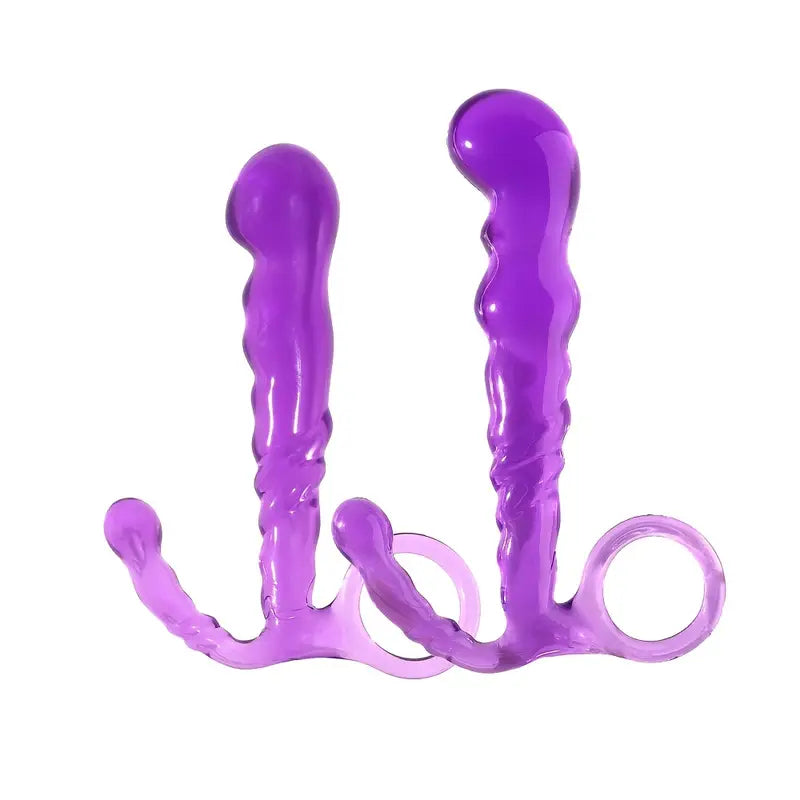 TPE Pull Bead Anal Plug Solid Color Female Sex Anal Plug For Dry Clean