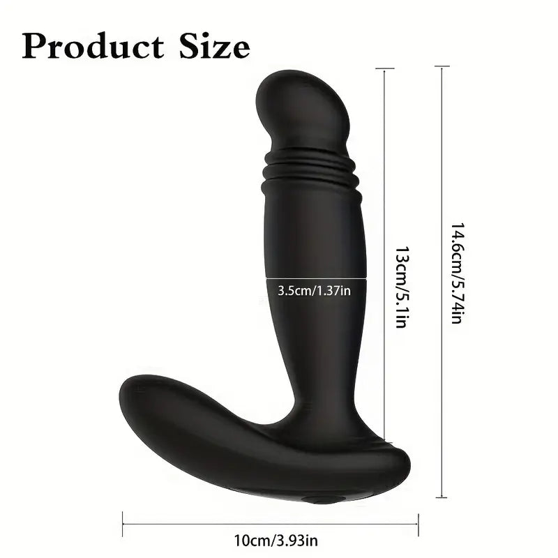 Prostate Massager 10 Vibration Modes Telescopic Thrusting Vibrator