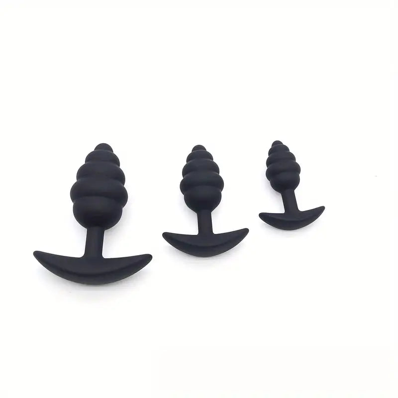 Wear Spiral Silicone Anal Plug Adult Product For Men Women Sex Toy