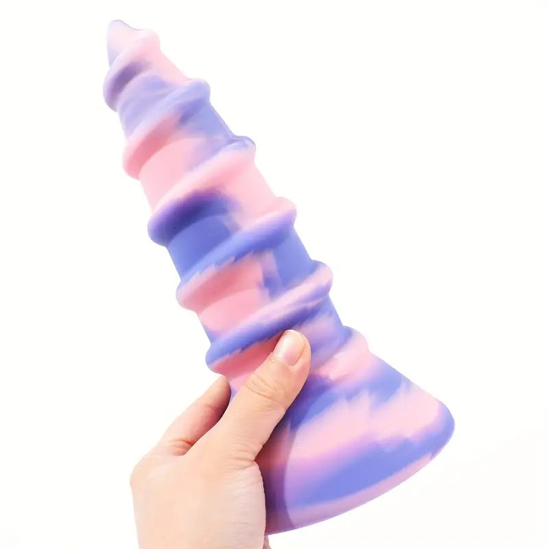 Giant Screw-Shaped Large Soft Skin-Friendly Silicone Butt Plug