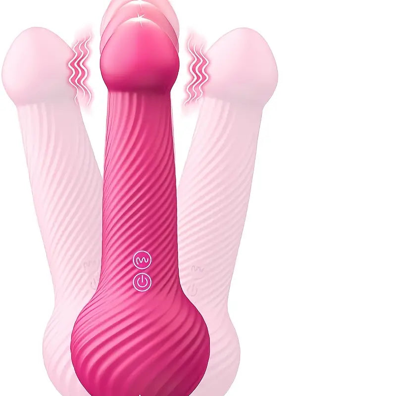 Thrusting 10 Vibrating 10 Bouncing Modes-9.45" Realistic Silicone Dildo