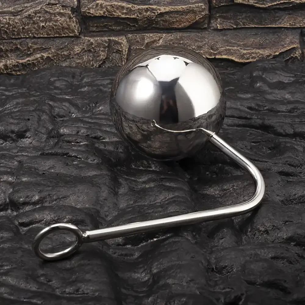 Large Stainless Steel Big Ball Anal Hook SM Sex Bondage Prostate Ball