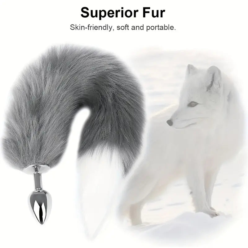 Foxy Tail Butt Plug BDSM Soft Skin-Friendly Suitable For Couples Cosplay