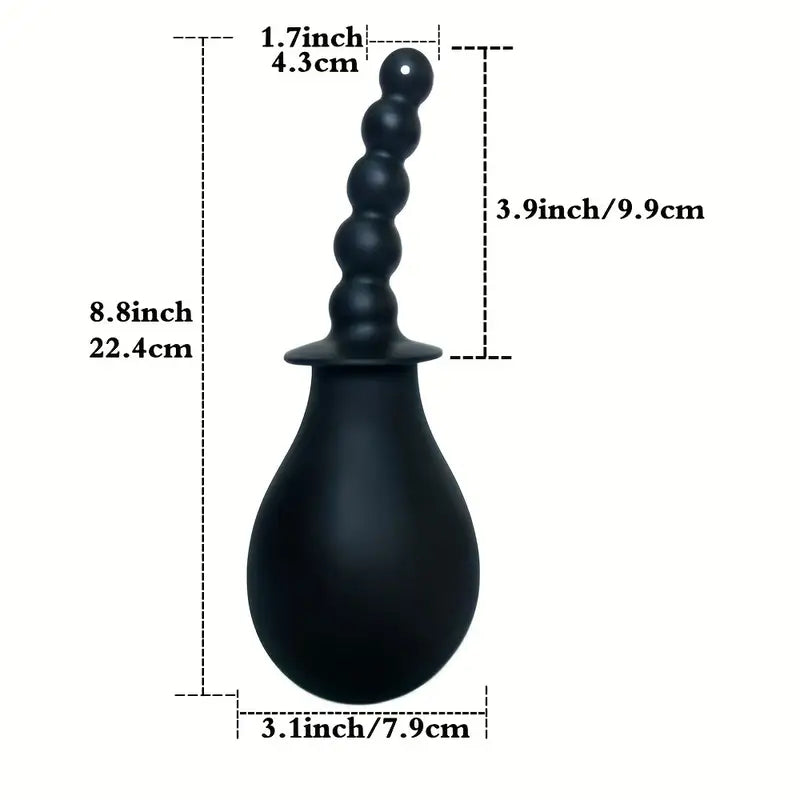 Enema Anal Toy Silicone Bottle Colon Cleanse Detox Connecting Shower