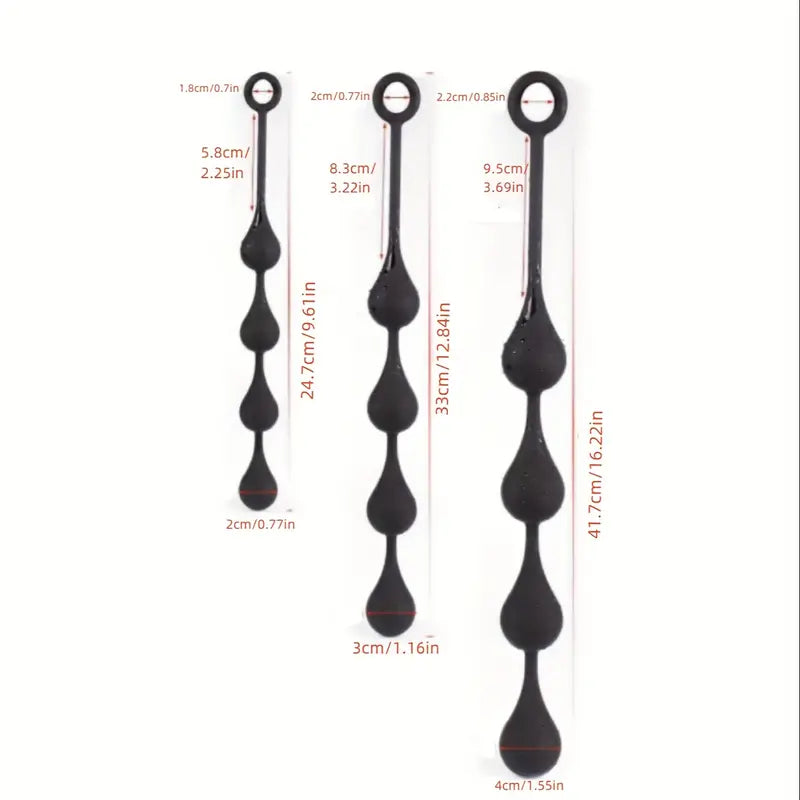 Silicone Anal Beads Ass Plug Flexible Anal Plug Anal Trainer Anal Chain
