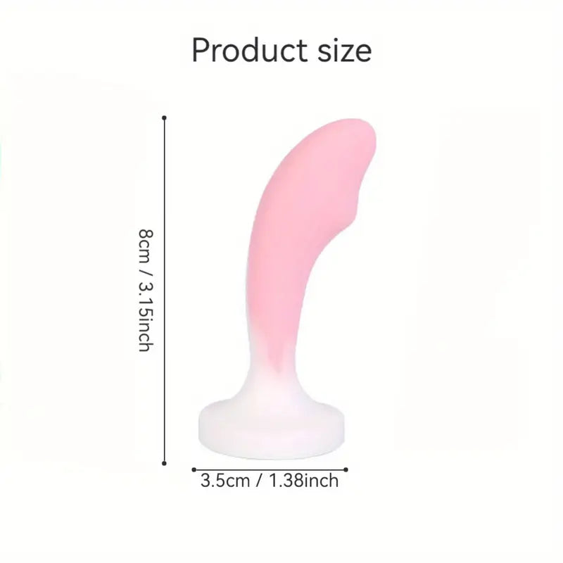 3 Colors Small Smooth Silicone Anal Plug With Gem Base For Beginners