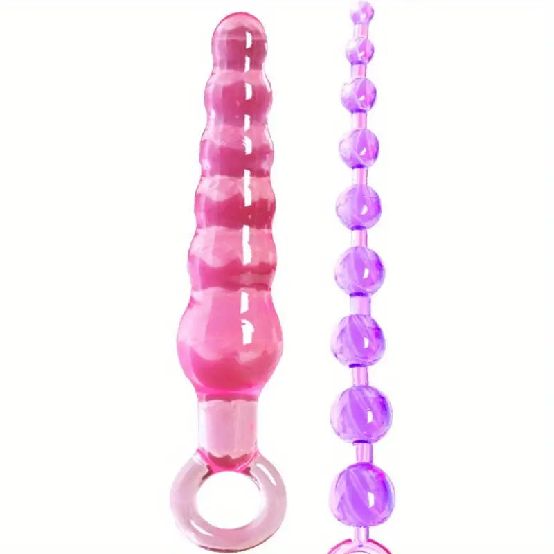 Anal Plug With Pulling Beads Adult Sex Toys For Men Women Gay Lesbian