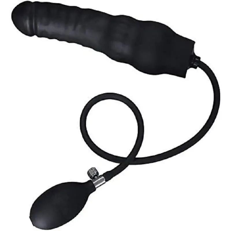 Expand Inflatable Dildo Body-Safe Resizable Enema Toy With Balloon Pump
