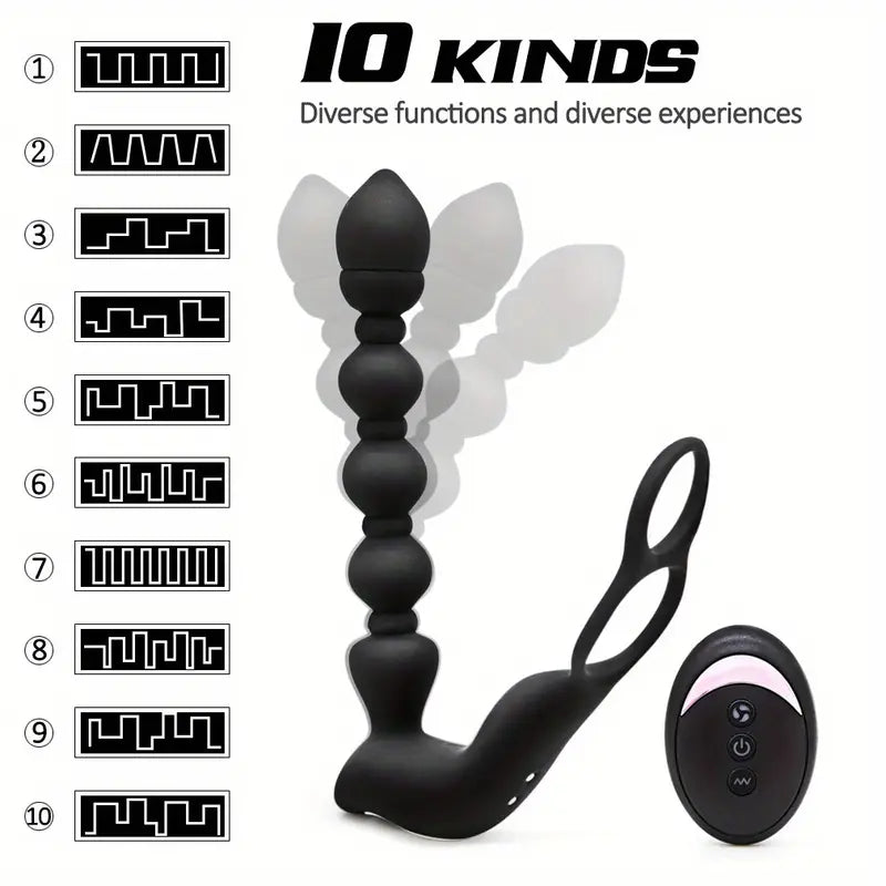 10 Frequency Remote Heating Function Control Male Female Flirting Sex Toy