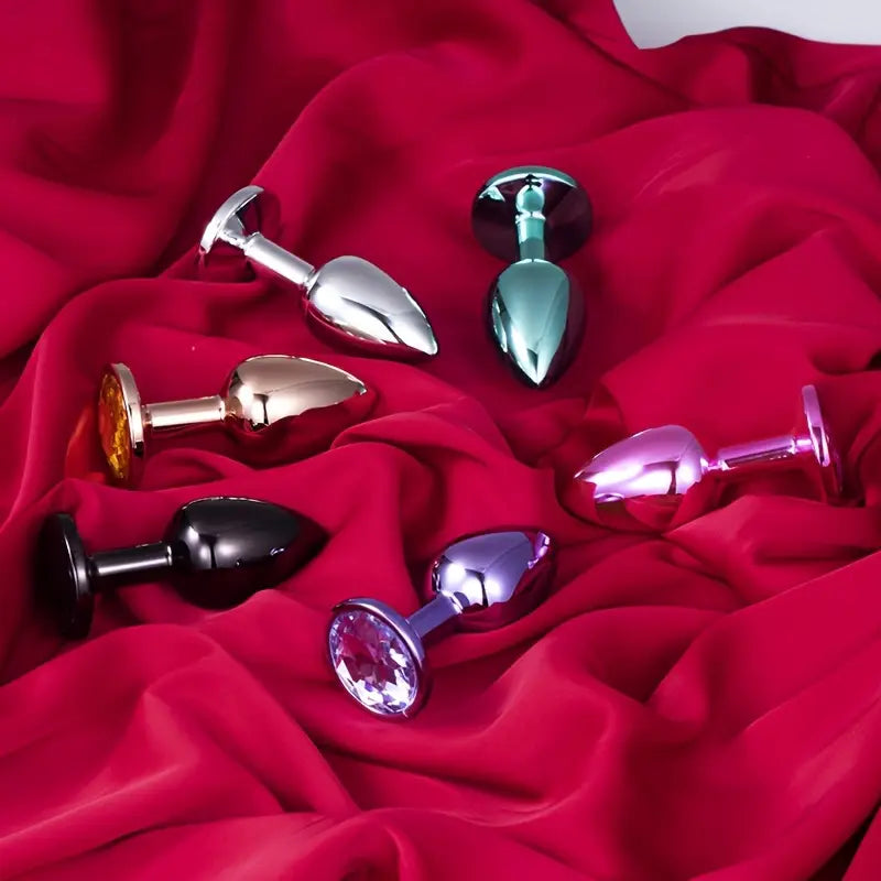 Small Size Multiple Colors Round Smooth Heart-Shaped Butt Plug