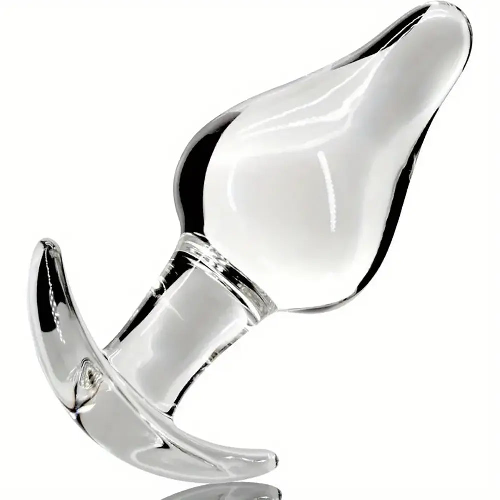 Crystal Glass Large Butt Plug Anal Trainer Bum Plug Anal Expander