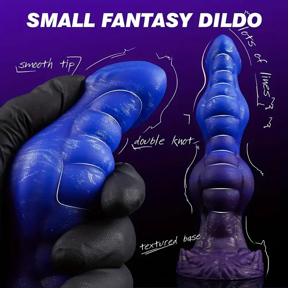 Large Silicone Anal Plug Simulated Dog Dick Knotted Butt Plug