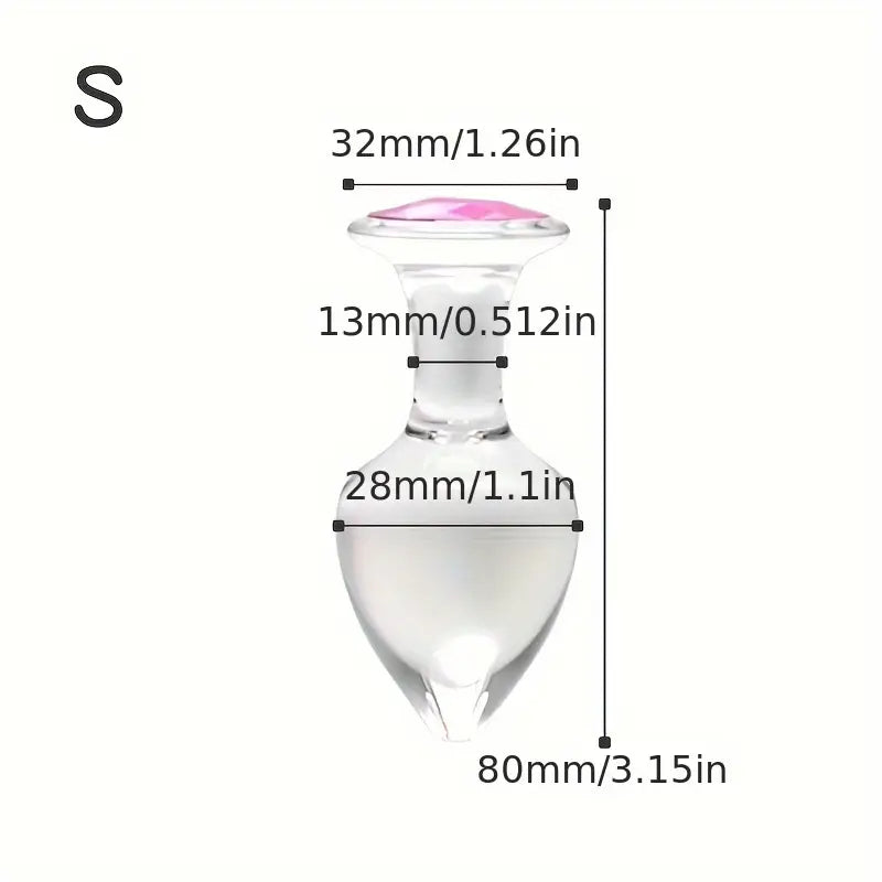 Crystal Non-Metal Anal Plugs For Anal Expansion Outing Crystal Anal Toy