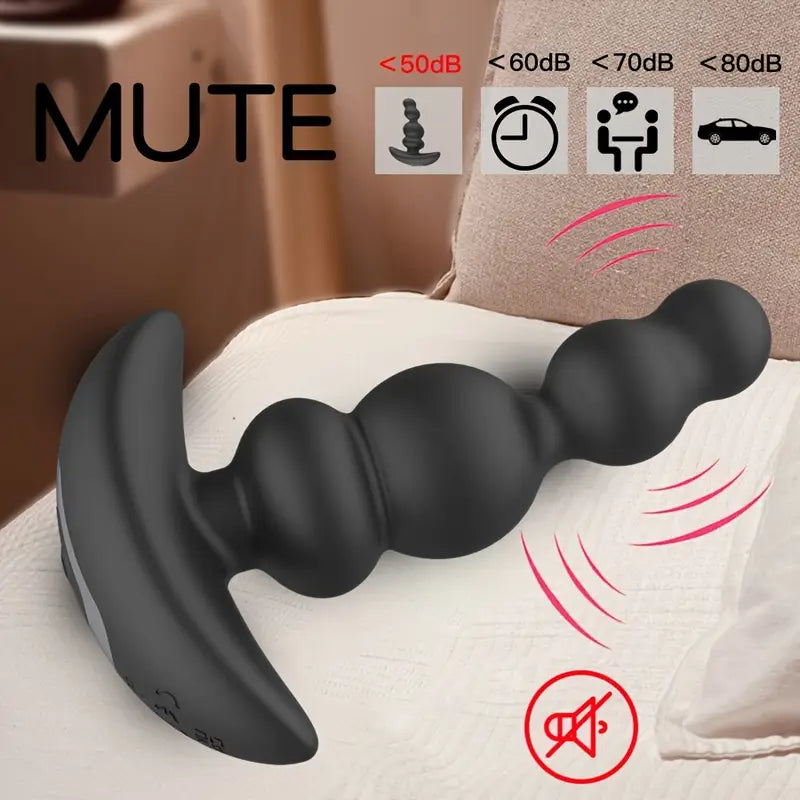 10 Vibration Modes 360° Rotation Pull Bead Style Design Anal Vibrator