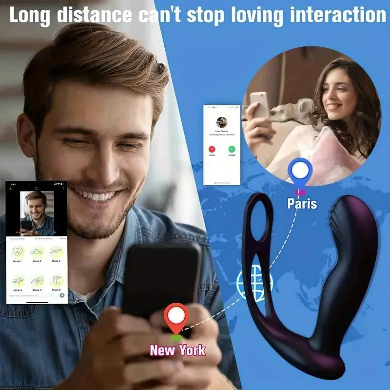 Anal Massage Vibrator Anal Plug Sex Toy Stimulator App Remote Control