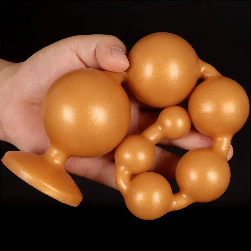 Silicone Bead Anal Plug Long Butt Plug For Dilation Big Ball Beads For Adults