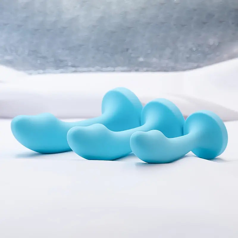Silicone Anal Dildo Trainer Tool With Diamond Prostate Butt Plug Toy