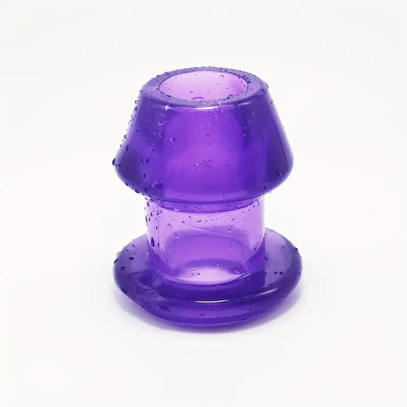 4pcs Purple Jelly Hollow Anal Plugs 4 Sizes Tunnel Expanders For Adults