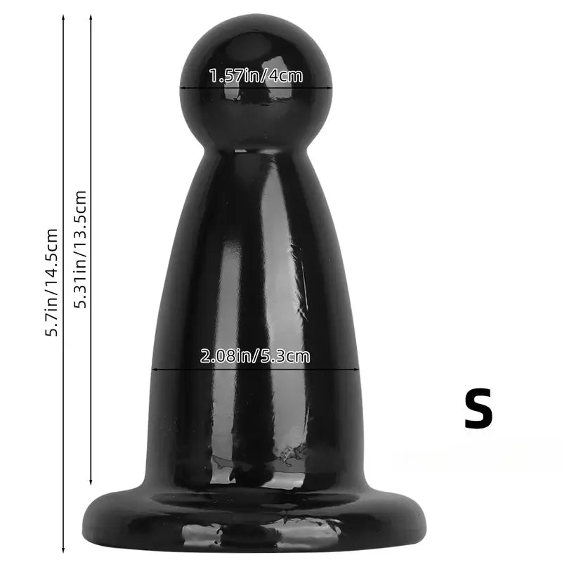 Black Big Anal Plug For Fist Sex Supplies Super Large Anal Plug