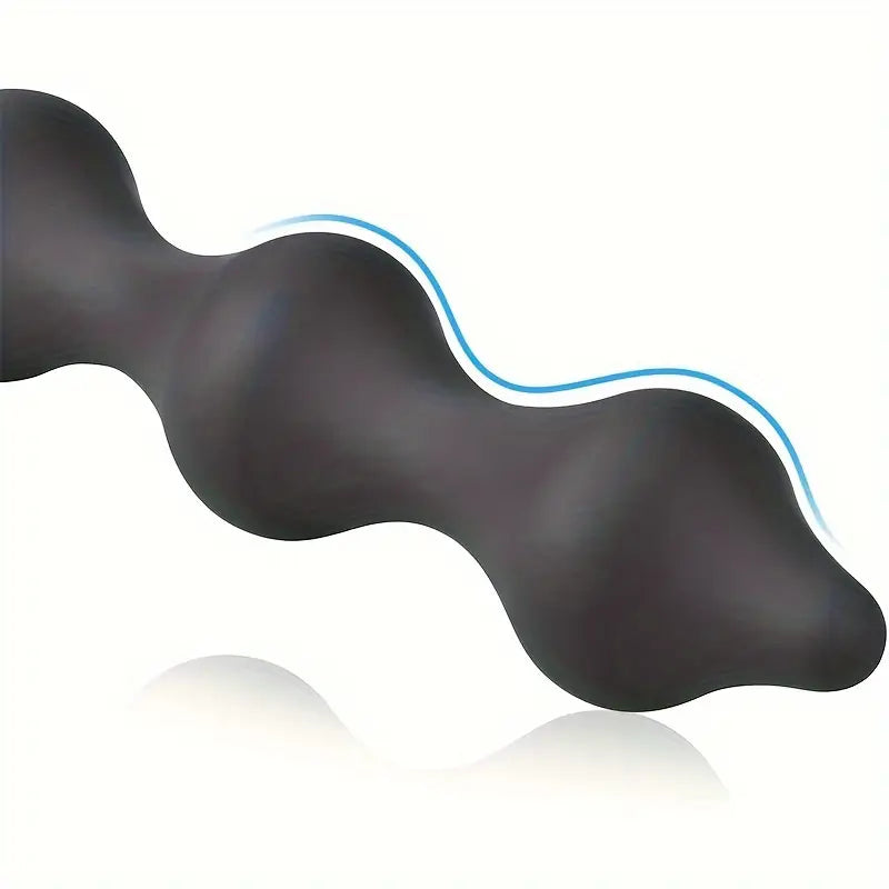 22.8-Inch Anal Beads Featuring 15 Balls Silicone Butt Plug Anal Dilator