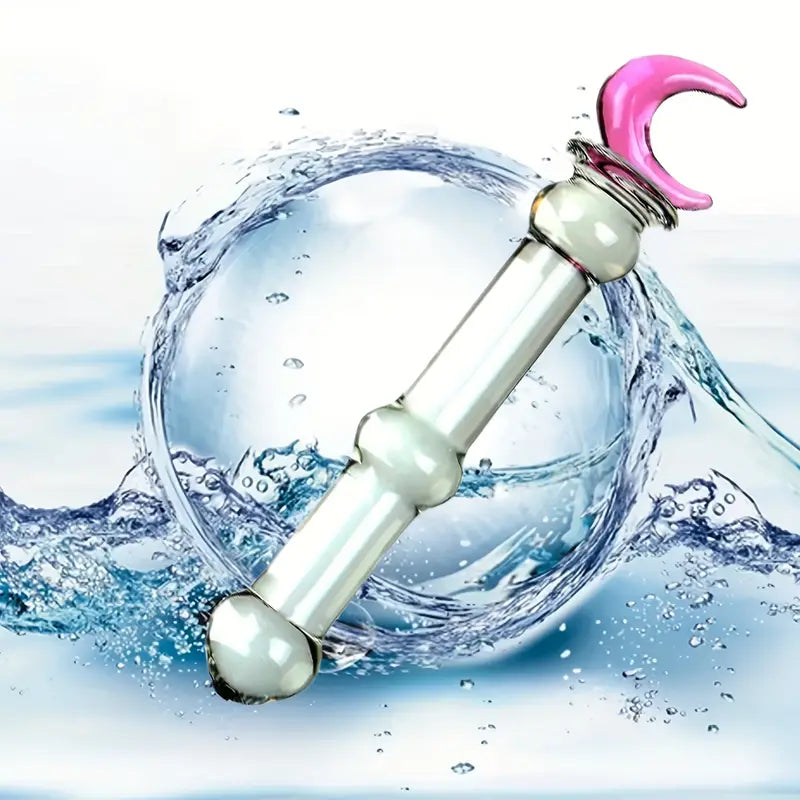 Glass Double-Ended  G-Spot Stimulation Butt Plug Glass Pleasure Wand