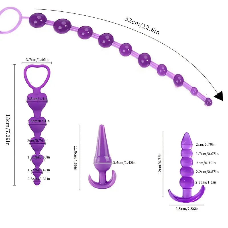 Top Quality Anal Plug Bead Set Combination Anal Sex Toys For BDSM Love