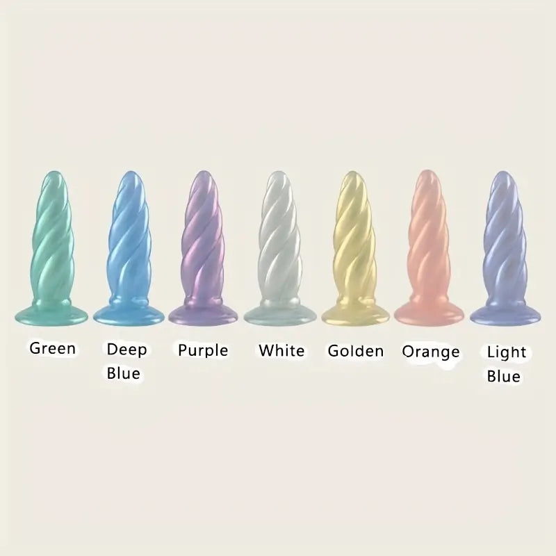 Spiral Penis Spiral Dildo Penis Big Butt Plug Soft Silicone Anal Plug