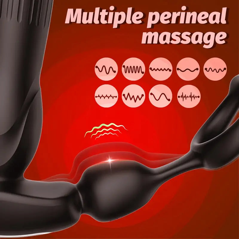 3 Insertion Dilation 9 Vibration Modes Vibrating Anal Plug Vibrator