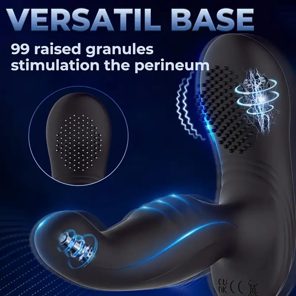 Finger-like Wiggle Prostate Massager Dual Vibrating Anal Vibrator