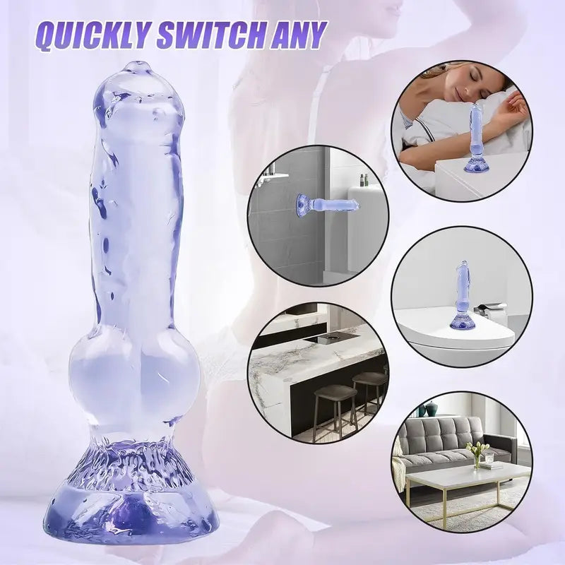 4.76in Small PVC Dog Knot Dildo Odd Quality Animal Sex Toy For Anus