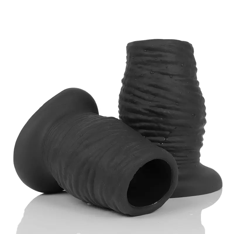 Hollow Butt Plug Silicone Soft Anal Dilatation Enema Prostate Massager