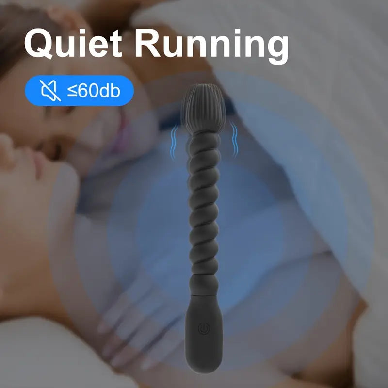 TPR Electric Pull Bead Anal Plug 10 Frequency Vibration Massage Stick