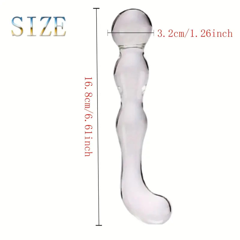 Glass Anal Plug Mini Crystal Ball Butt Sex Pleasure Wand Adult Sex Toy
