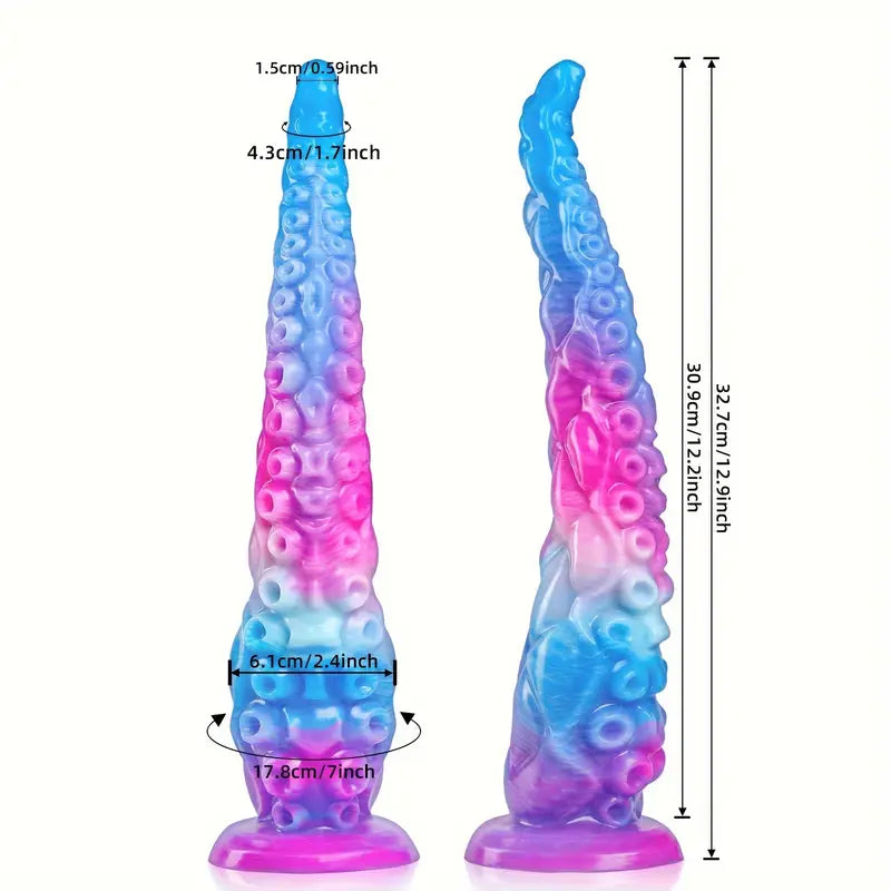 Huge Long Dildo Butt Plug Tentacle Penis Suction Cup Vaginal Anal Dilator