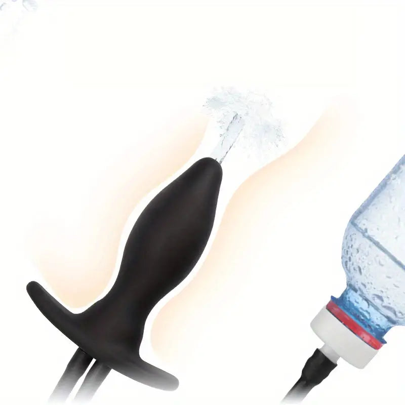 Silicone Inflatable Anal Plug Anal Enema Cleaner Anal Dilator Sex Toy