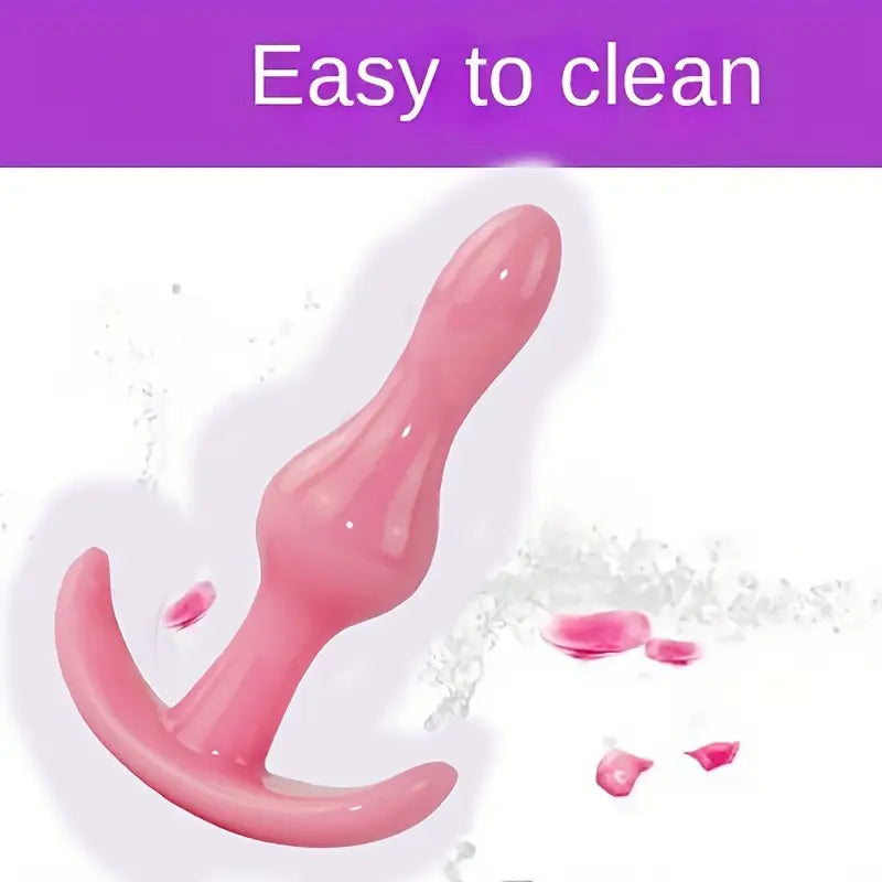 2 Bead Silicone Anal Plug With Anal Beads For Anal Love Sex Toy