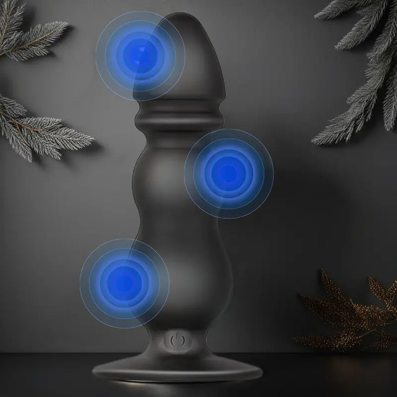 Unisex Anal Plug With Inflation Controller Inflatable Silicone Anal Plug