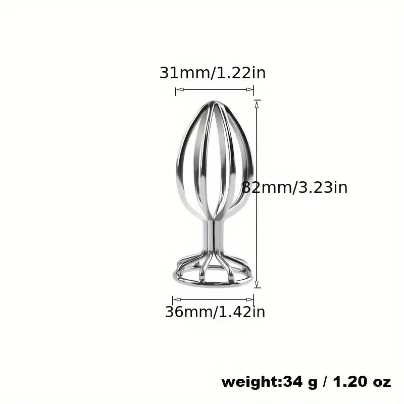 Pleasure Anal Plug Metal Expanding Prostate Massager Butt Plug For Men