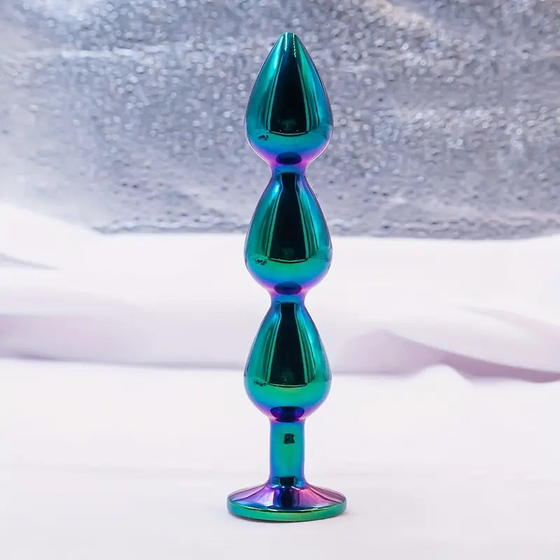 Universal Metallic Anus Plug 7 Color Smooth Suction Adult Sex Toy