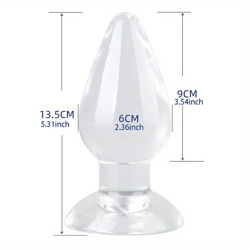 Big Mac Anal Plug Anal Plug High Transparent Crystal Beads Anal Plug