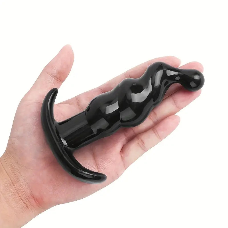 Anal Plug Shape Simulation of Spiral Shape Dildo G-spot Butt Plug Adult Toy