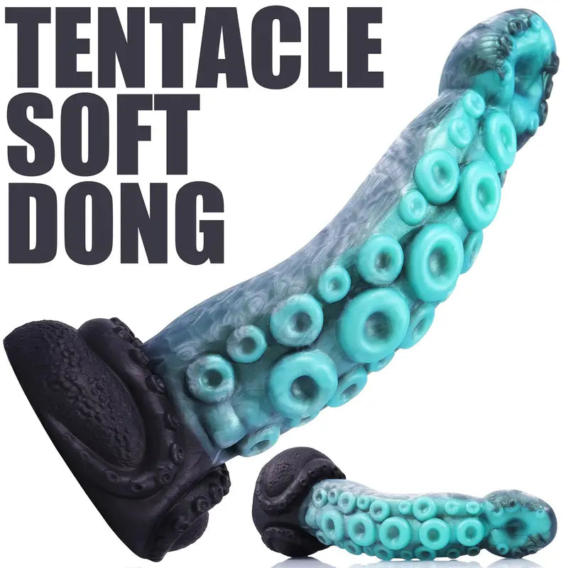 Octopus Texture Tentacle Soft Dong Silicone Hands-Free Anal Plug