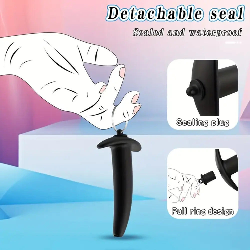 Silicone Hollow Water Filling Anal Plug Backyard Anal Dilator For Sex