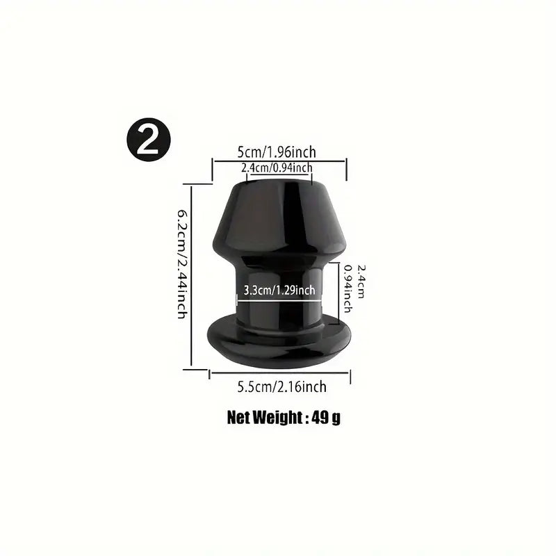 Hollow Anal Dilator Enema Silicone Hollow Prostate Massage Ana Dilator