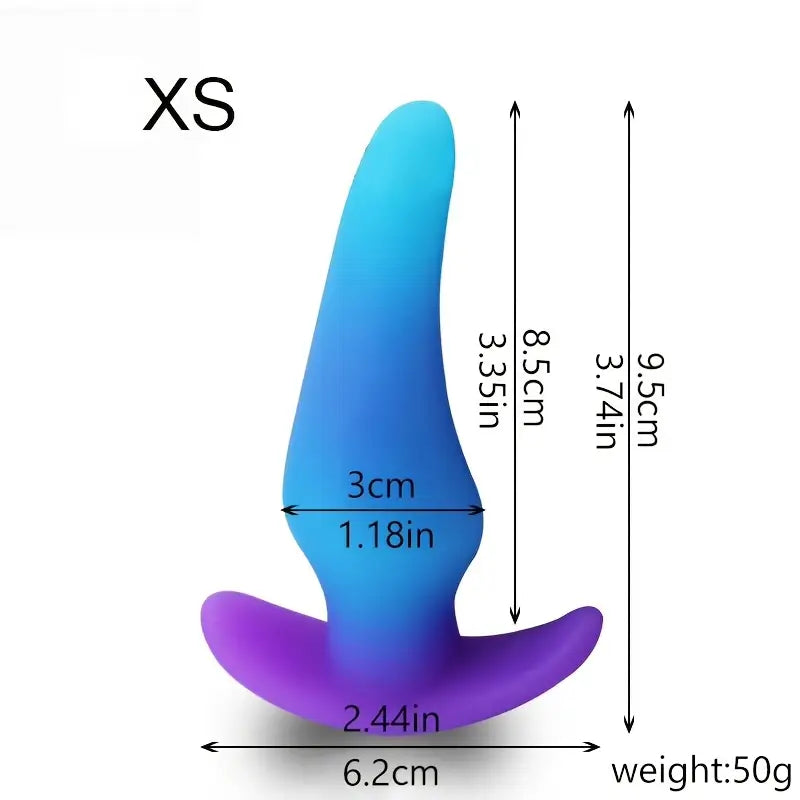 Cute Fantasy Silicone Butt Plug Multi-Size Silicone Butt Plug Training Set