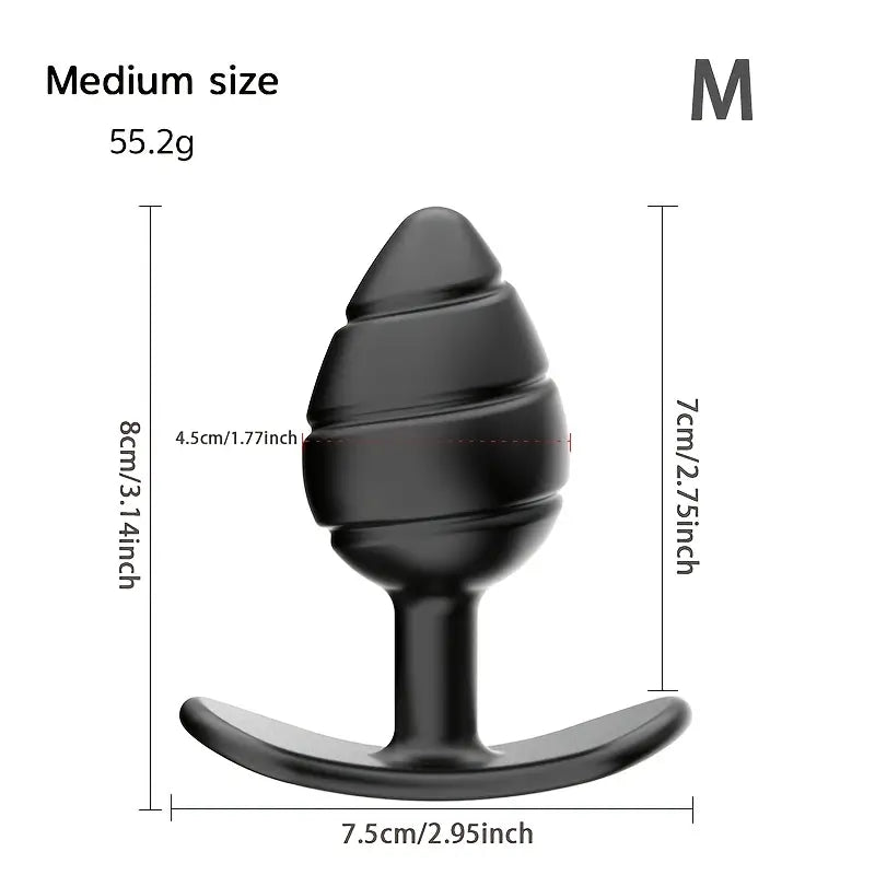 Silicone Anal Bead Plug Flared Base Prostate Toy For Men Couples Adults