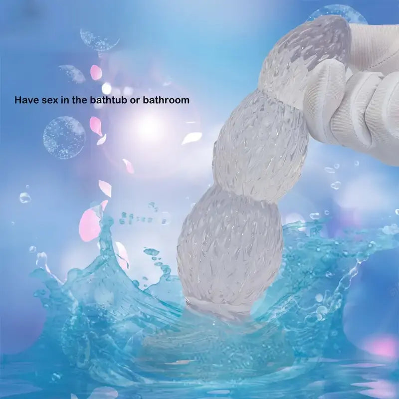 Transparent Color Heterosexual Male Anal Plug Anal Sex Toy