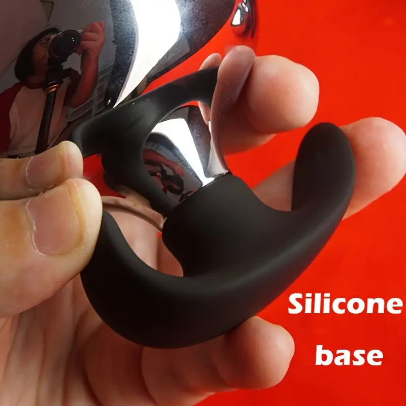 Metal Ass Butt Plug With Anchor Base Heavy Duty Huge Anal Sex Toy