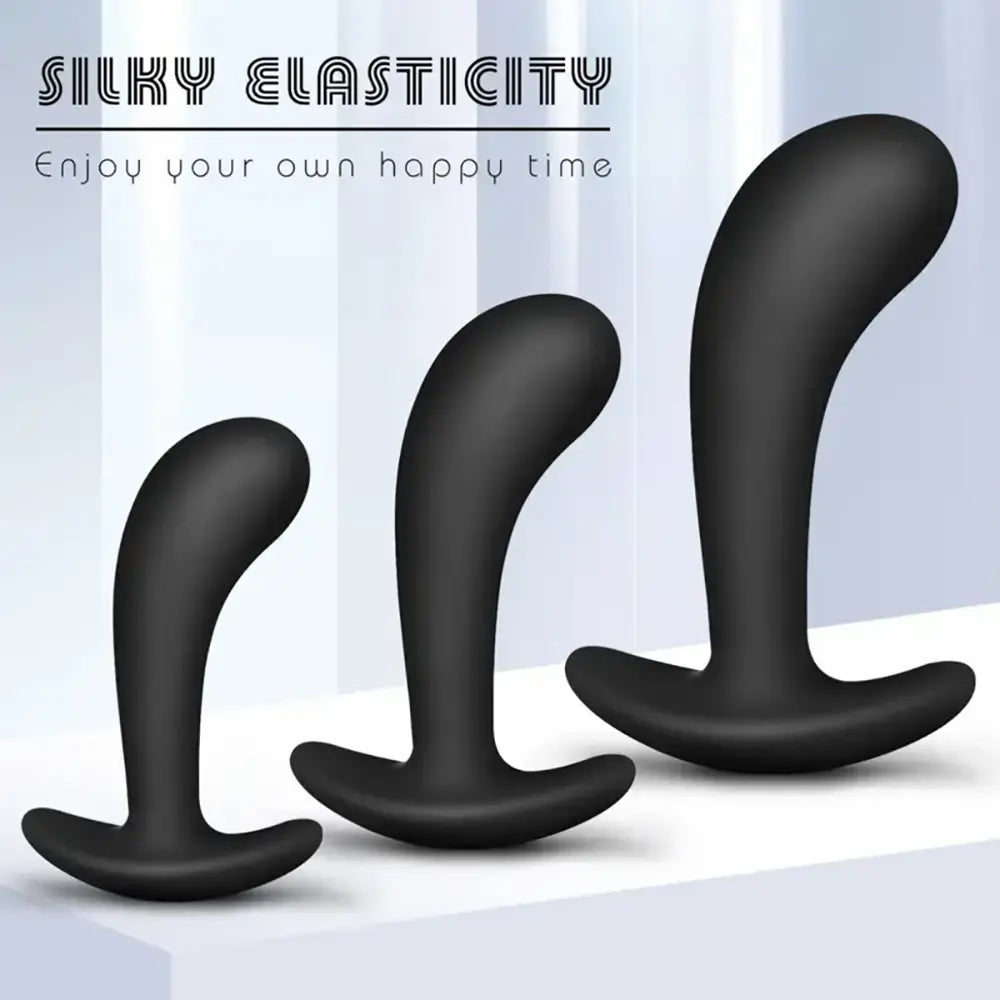 Butt Plug Trainer Set 3-pack Silicone Training Set For Beginners Couples