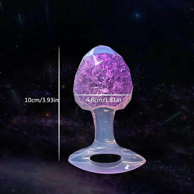 High Transparency Diamond Anal Plug Self-Lubricating Anal Sex Toy